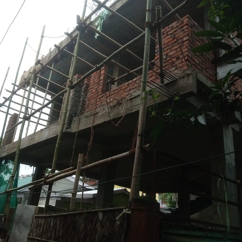 Building construction at Nagaon