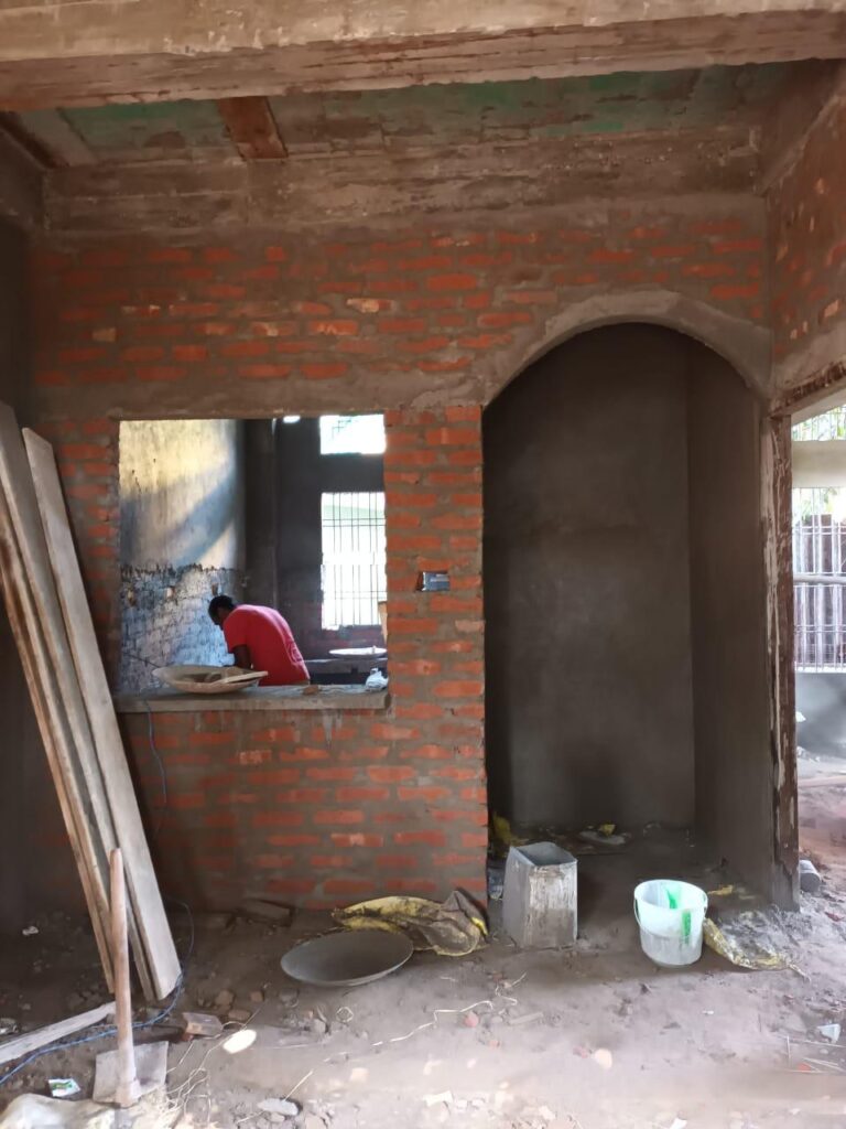 Building construction at Nagaon