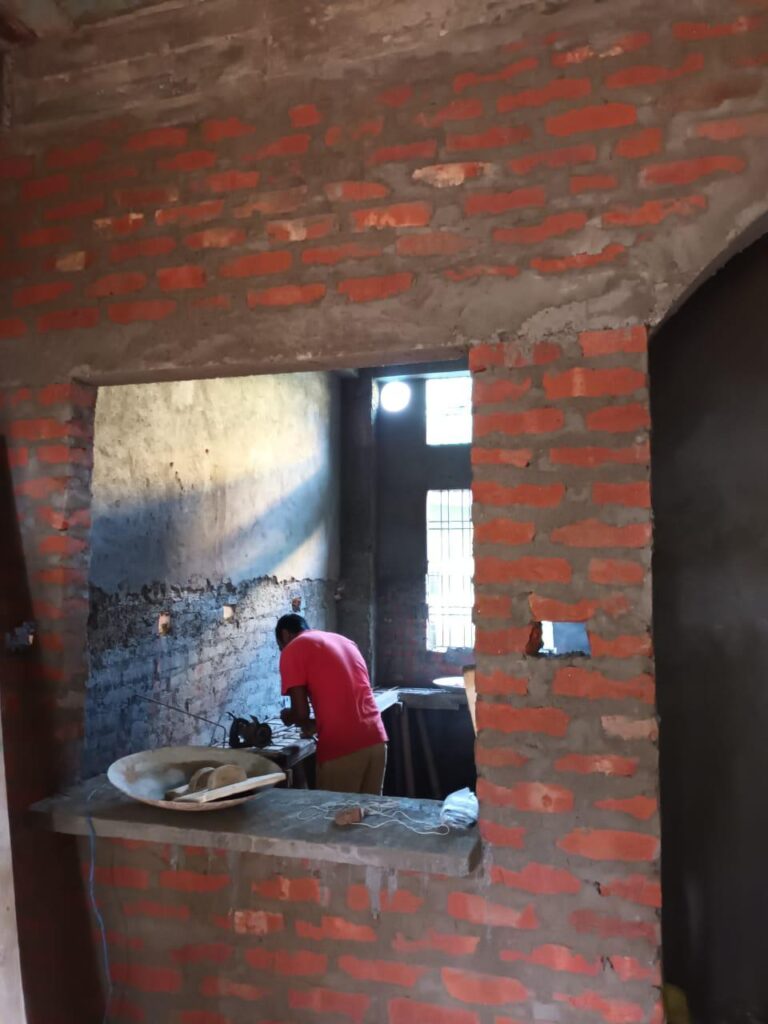 Building construction at Nagaon